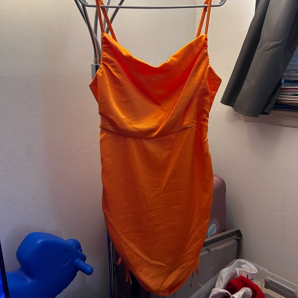 Wild Fable Bright Orange Dress